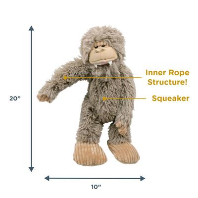 Tall Tails Stuffless Big Foot Dog Toy