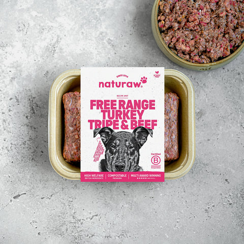 Naturaw Turkey,Tripe & Beef 80/10/10 500g