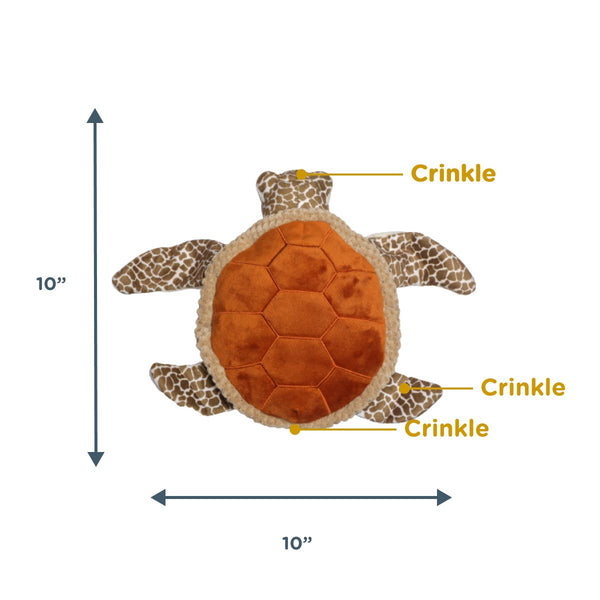 Tall Tails Animated Sea Turtle Dog Toy