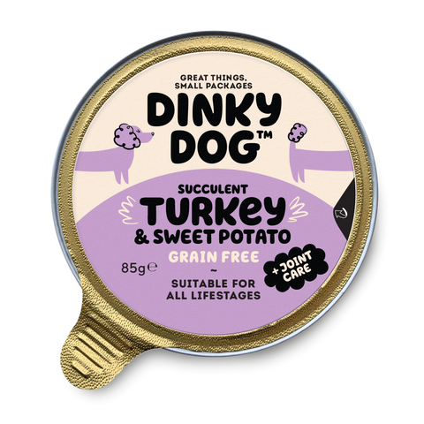 Dinky Dog Turkey & Sweet Potsto Wet Dog Food 85g