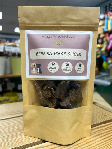 Wags & Whiskers Beef Sausage Slices