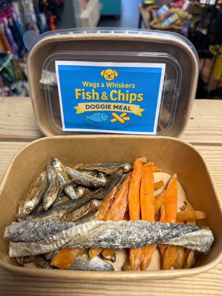 Wags & Whiskers Good Friday Fish & Chips Takeaway Doggie Meal