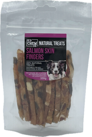 K9 Chew Co Salmon Skin Fingers