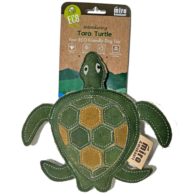 Miro & Makauri - Tara Turtle Eco Friendly Leather Dog Toy