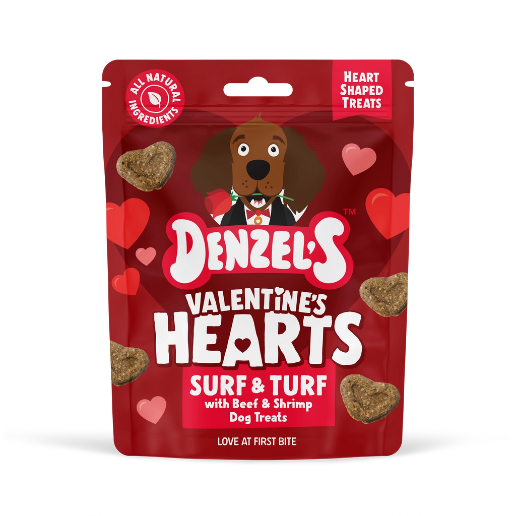 Denzel's Valentine’S Hearts - Surf & Turf Dog Treats