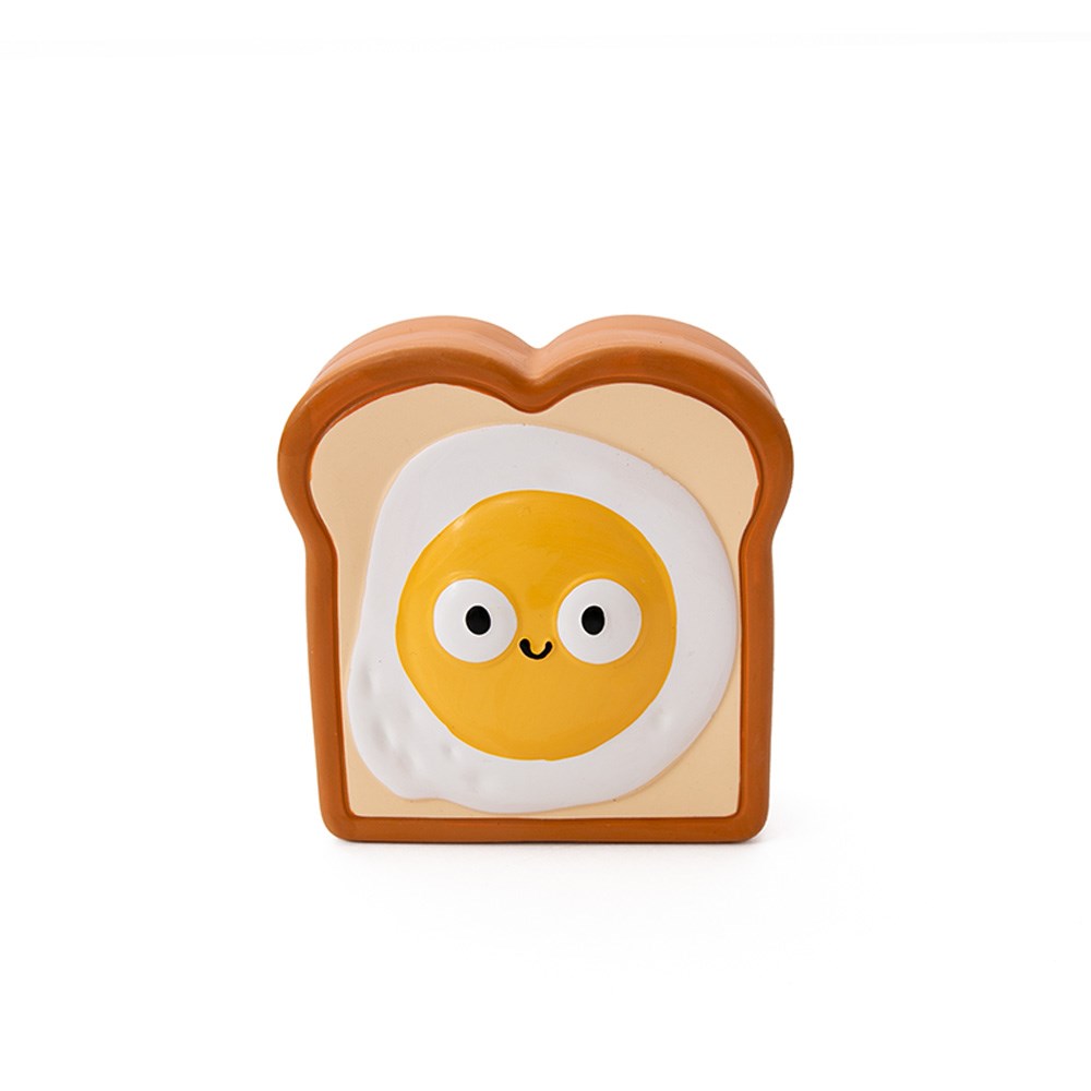 Great & Small Doggy Diner Latex Egg on Toast Dog Toy